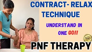 CONTRACT RELAX  PNF techniques  PNF Therapy [upl. by Hong821]