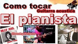 Como tocar el pianista liran roll en guitarra acustica [upl. by Nixon]