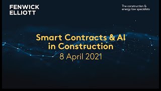 Smart Contracts amp AI in Construction [upl. by Malone]