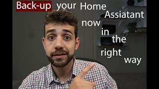 Back up your Home Assistant now in the right way [upl. by Siuqram17]