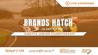 2024 Ginetta Junior Championship  Brands Hatch  Round 25  LIVE [upl. by Inalel776]