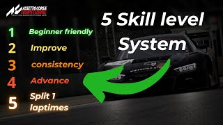 Car setup skill levels explanation  Assetto corsa competizione [upl. by Ayatal]