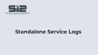 SI2 Standalone Service Log [upl. by Rockie]