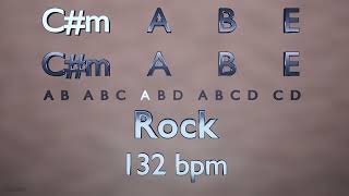 Backing Track in C Minor  Cm A B E  Rock  132 bpm [upl. by Humberto]