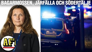 Tre skjutningar på en kväll – polisen kommenterar [upl. by Shayne]