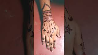 New moon  star mehndi design [upl. by Coriss]