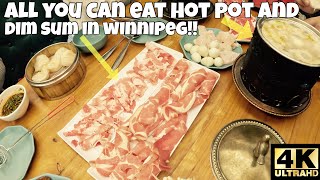 WINNIPEG LOCAL FOOD 42 ALL YOU CAN EAT HOT POT  DIM SUM IN WINNIPEG MANITOBA 🍲🥟 4K [upl. by Graff355]