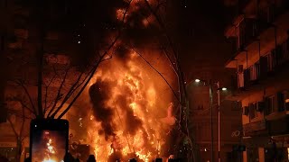 CREMÀ FALLA FERROVIARIA  FALLAS XÀTIVA 2024 [upl. by Ithnan]