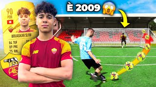 ⚽️🧤Ho sfidato il PORTIERE della ROMA U14 è FORTISSIMO  Football Challenge [upl. by Llehsyar]