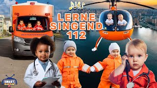 🚑 Helden der 112 im Einsatz – Kinderlied mit Rettungskräften Ärzten amp Sanitätern Sing die 112 [upl. by Evadnee299]