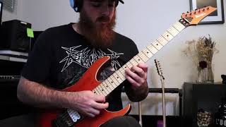 The Black Dahlia Murder  Sunless Empire Solo Cover [upl. by Olleina]