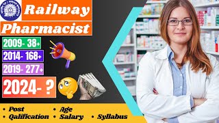 Railway Pharmacist Vacancy 2023  Pharmacist Vacancy 2024 rrb pharmacist vacancy [upl. by Pinelli]