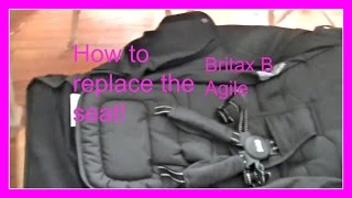 Britax B Agile stroller replacing the entire seat How to video [upl. by Larimor]