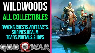 God of War  Wildwoods All Collectible Locations  100 [upl. by Aztin862]