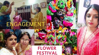 EngagementFlower festivalRepublic dayFlower Decoration vlog varsha saxena varshasaxena6192 [upl. by Ennaisoj721]