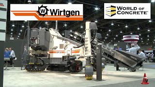 Pavimentadora Wirtgen SP 15 Cordonera Perfiles Monolíticos  World of Concrete 2014 [upl. by Novhaj]