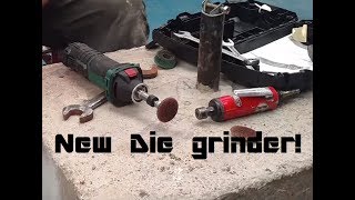 lidls electric die grinder vs knackered air powered [upl. by Tray]