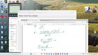 Calc 1 Pretest 2 Problem 2d [upl. by Cindee]