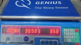 GENIUS ACS3208 WEIGHING SCALE CALIBRATION 2 GRAM TO 35 KG [upl. by Yeznil693]