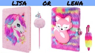 LISA OR LENA SCHOOL SUPPLIES  BACK TO SCHOOL EDITION  lisaorlenachoices lisaorlena [upl. by Terej]