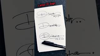 How to Sign the Letter D ✍🏻 signature sign signs shorts viralshorts shortsfeed shortsvideo [upl. by Siaht]