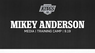 Defenseman Mikey Anderson  0919 LA Kings Training Camp Media Availability [upl. by Marius825]