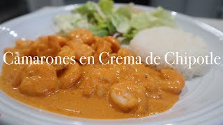 Camarones en Crema de Chipotle [upl. by Alarise]