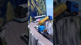 Heavy vehicle Truck driving skills Who is responsible for the encounter on a mountain roadskills [upl. by Assennav]