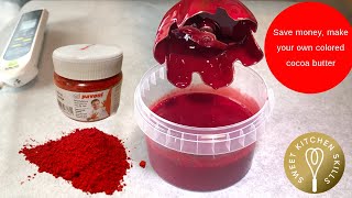 How to make colored cocoa butter [upl. by Aloivaf]