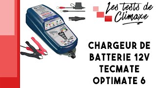 Test dun chargeur de batterie TecMate Optimate 6 Ampmatic TM180 [upl. by Shana930]