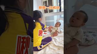 Baby vaccines action at hospital 🏥 and funny 😂 baby love cute family babygirl happy funny [upl. by Puff888]