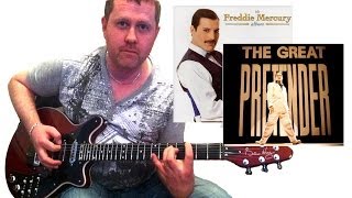 The Great Pretender  Freddie Mercury  Acoustic Guitar Tutorial [upl. by Eelynnhoj850]