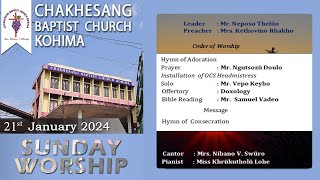 Sunday Worship Service  January 21 2024 [upl. by Arlie]