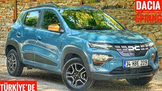 YENİ DACIA SPRING TÜRKİYE’DE SATIŞTA  LANSMANDA İNCELEDİK  BAYIRDA ÇEKİYOR MU 65HP 26KW [upl. by Fabron]