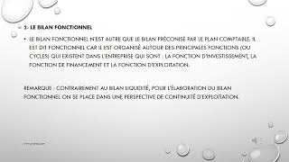 BILAN FONCTIONNEL  FINANCE  2EME ANNE [upl. by Ahilam]