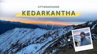 Kedarkantha trek Summit  Sankri to Kedarkantha Trek  Part 4 [upl. by Evangelia]