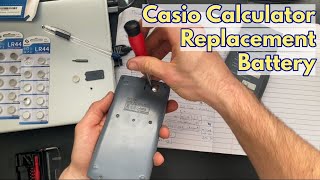 How to replace a battery on Casio calculators [upl. by Linn]