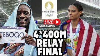 4400M RELAY FINAL LIVE Paris 2024 Olympics Watch Party [upl. by Bruyn]