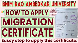 Migration Certificate kaise upload kare  How to apply migration certification Brabu University [upl. by Pope]