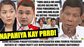 Matapos MAGFEELING IMBESTIGADOR Rep GUITIERREZ PINALAMON ng KAHIHIYAN ni Former Pres DUTERTE [upl. by Gervais]