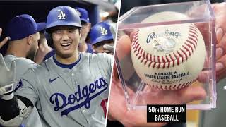 SHOHEI OTHANI 5050 HOME RUNNER BALL AUCTIONED FOR 44 MILLION DOLLAR [upl. by Esila75]