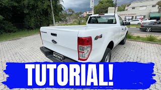 COMO RETIRAR O ESTEPE DA FORD RANGER CABINE SIMPLES 2013 À 2023 TUTORIAL COMPLETO [upl. by Bridgid42]