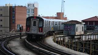 IRT White Plains Rd Line 2 Lcl and 5 Exp Trains  West Farms Square R142 [upl. by Oicnedurp]