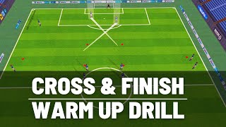 Crossing amp Finishing Drill  U13 U14 U15  FootballSoccer  2021 [upl. by Eleonore]