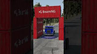 Vehicle vs Giant Bollard beamngdrive shorts [upl. by Immac]