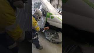 repair and painting front RH fender on LDV van [upl. by Izogn]