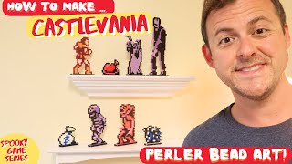 How to Make Castlevania Perler Bead Art perlerbeadart castlevania [upl. by Casta]