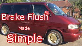 How toBrake flush on VW [upl. by Egiap]