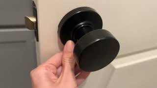 Kwikset Pismo Interior Passage Door Knob Handle For Closet and Hallway Doors Review [upl. by Switzer522]