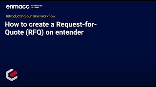 How to create a RequestforQuote RFQ on entender [upl. by Idrahs]